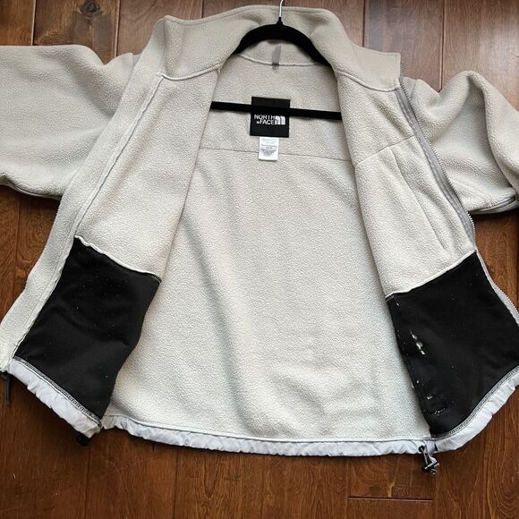 The North Face Women's Denali Polartec Fleece Zip Jacket Light Gray Size X-Small - Picture 10 of 13